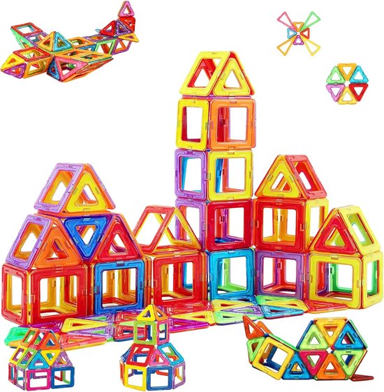 Magnetisch Constructiespeelgoed Set – 65-delige Magnetische Bouwstenen – Educatief Speelgoed – Creatieve Bouwblokken – Speelgoed Auto – Cadeau voor Kinderen – Montessori Speelgoed – Magneten Speelset