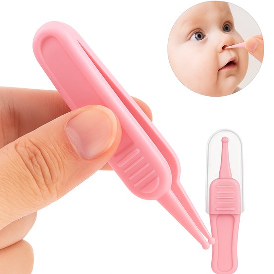 Snotpincet Baby I Neusreiniger I Neuspeer I Nose Cleaner I Snot Verwijderen I Met Dopje I Roze