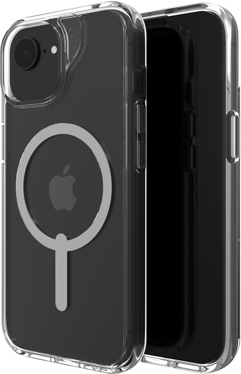 ZAGG Crystal Palace Lite Snap Hoesje Geschikt voor 17e/16e/15/14/13 Transparant - Grafeen Back Cover - Compatibel met MagSafe / Qi2 - Transparant