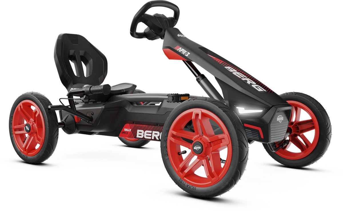 BERG Rally APX Red 3 Gears Skelter - Nieuw model - Drie versnellingen - LED verlichting - Soundbox Race - Rood