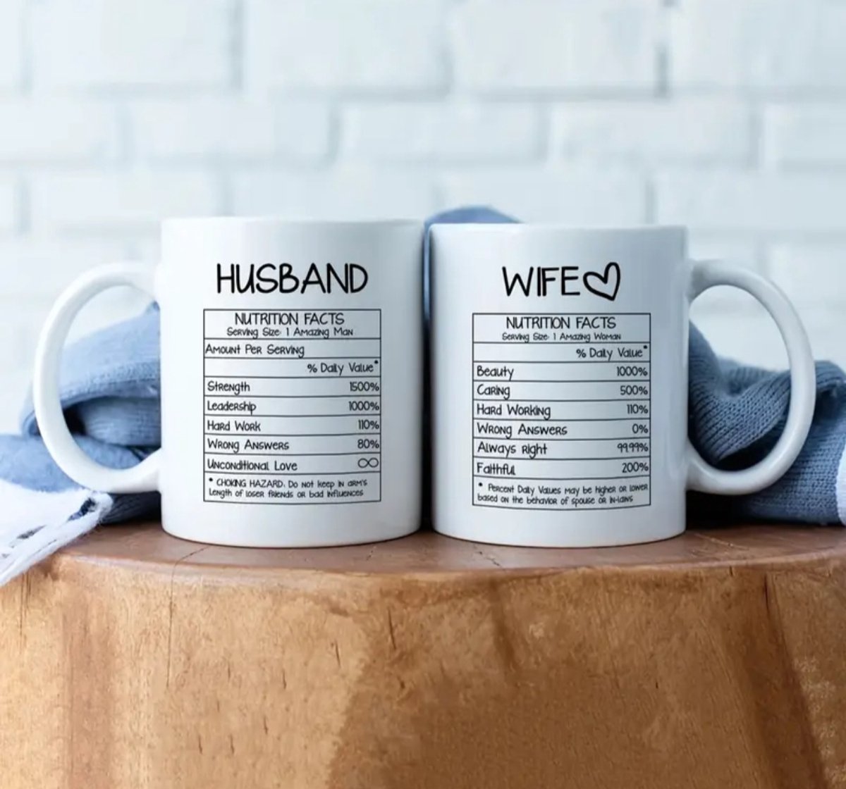2 leuke keramiek mokken set vrouw en man husband and wife grappige set cadeau tip