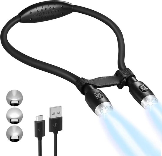 Foto: Leeslamp met 4 led s en usb oplaadbare batterij boeklamp met 6 helderheidsniveaus handsfree lezen met flexibele armen ideaal voor e reader tablet studeren breien en lezen in bed ask chatgpt