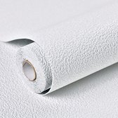 Isolerend Behangpapier - Zelfklevend Behang - Home & Marker - Zelfklevend Behang Dik - 50X280 cm - Voor Woonkamer & Slaapkamer - Vinylbehang - Waterdicht - white