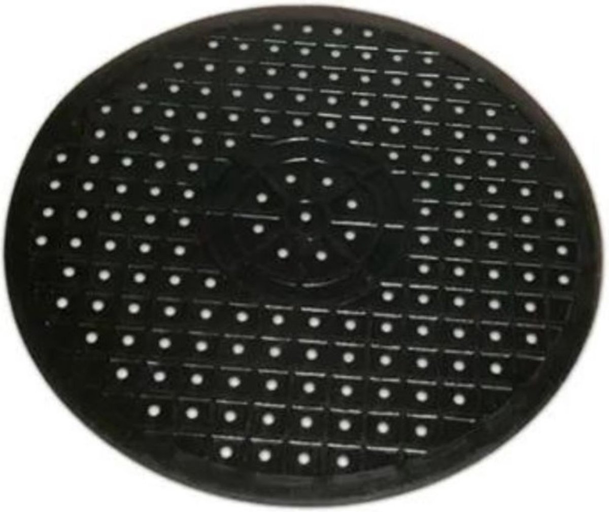 Precisie Home - Gootsteenmat - ø 31 Cm - Gootsteenmatten - Voor Spoelbak - Gootsteenmat Rond - Wasbak Matje - Gootsteen Matje Zwart Rond Ruber - Aanrechtmatje Rubber Gootsteen - Voor Keukenspoelbakvloer, Bestek En Glaswerk - Zwart - 1 Stuk