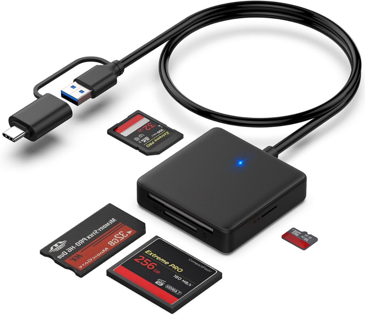 DailySupplies® SD Kaart Lezer - Card Reader - Geheugenkaartlezer