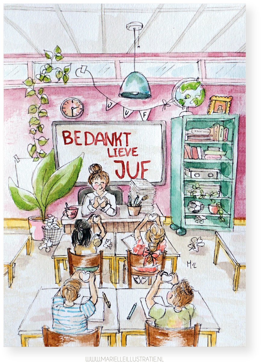 Bedankt lieve juf!