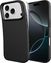 Coque Cazy compatible avec iPhone 17 Pro - Coque en Siliconen souple 100 % GRS - Zwart