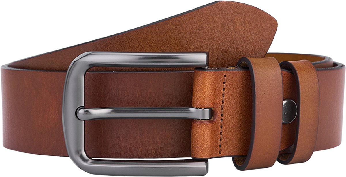 De Lederwaren Ambacht - Rundleer Riem - Cognac - Heren - Maat 100