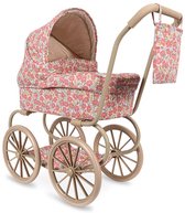 Bol.com Konges Sløjd Minnie Poppenwagen/Doll Pram - Opvouwbaar - Rose Anglaise aanbieding