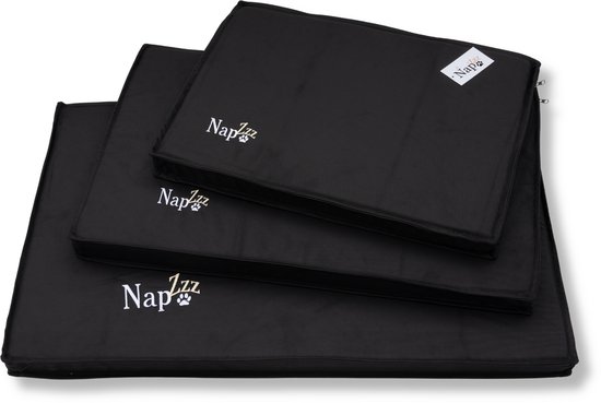 NapZZZ Benchkussen Waterproof Zwart Maat XXL: 120 x 74 x 5 cm