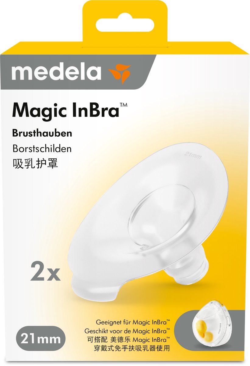 Medela Magic InBra™ – Borstschilden 21 mm (M) - Voor Draadloze Borstkolf – 2 stuks