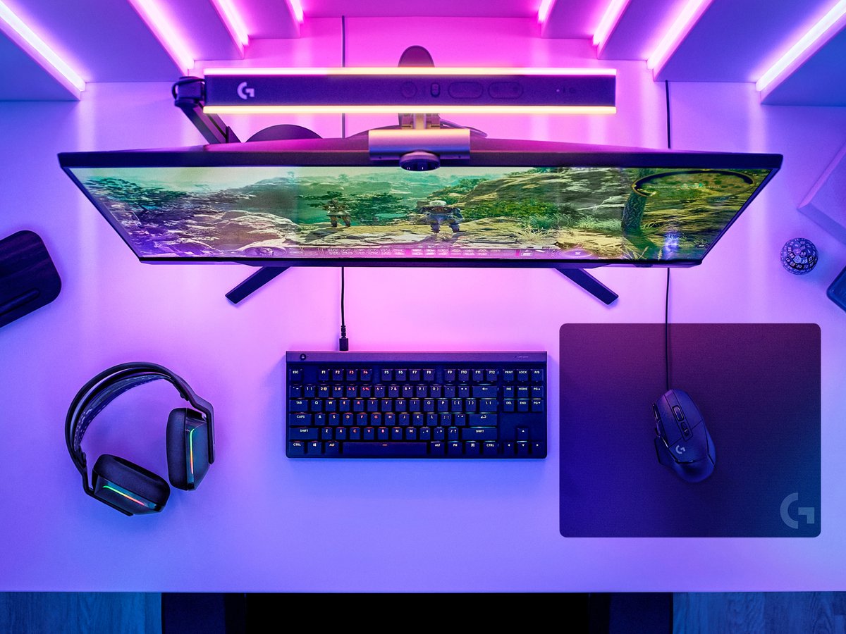 Logitech G240 stoffen Gaming muismat thumbnail 3