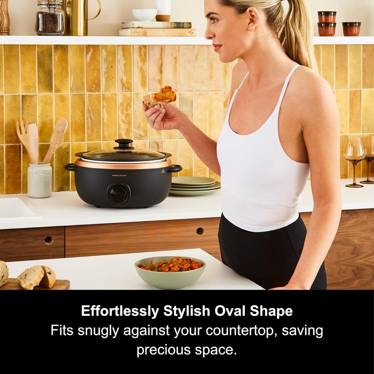 RFWR Sear & Stew Slowcooker 6,5L - Warmtebestendige Kookpan - afbeelding 2