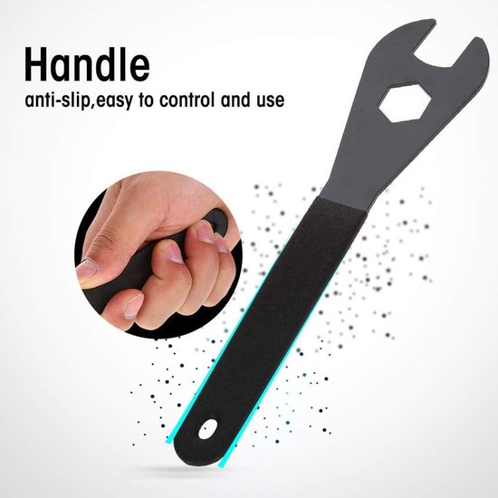 Moanyt 2 Stks Bice Hub Cone Wrench 13/14/15/16mm Wiel Hub
