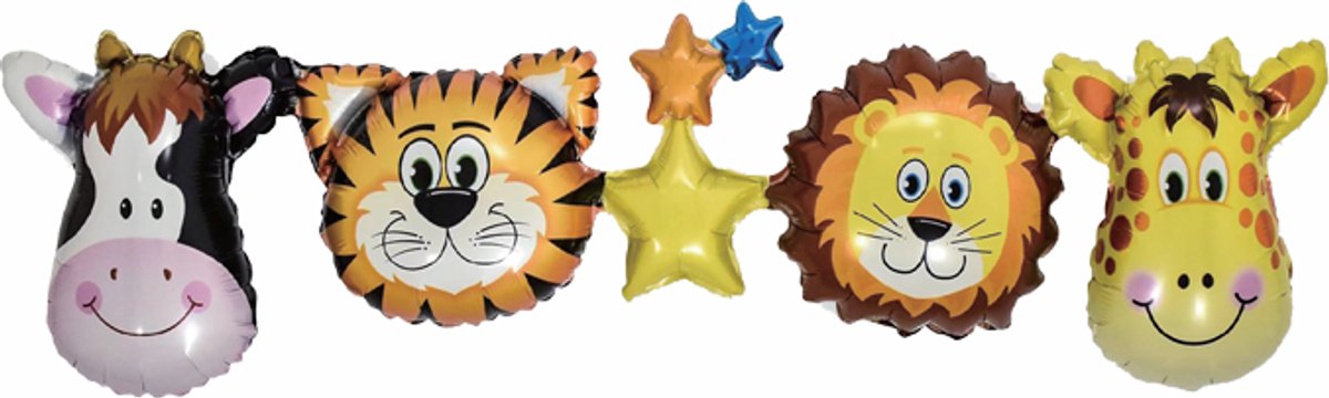 Folieballon Garland Jungle Dieren