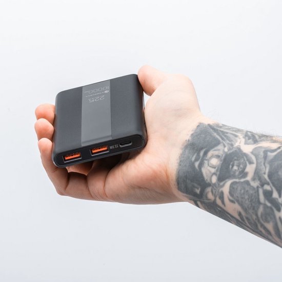 Batterie externe FORCELL 10 000 mAh - 22,5 W - Design fin - Léger