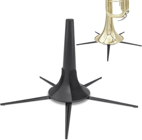 Draagbare trompetstandaard - 5-poot metalen trompetstandaard met stabiele basis | Draagbare trompetaccessoires beugel muziekinstrumentenstandaard voor professionele muzikanten trompetliefhebbers