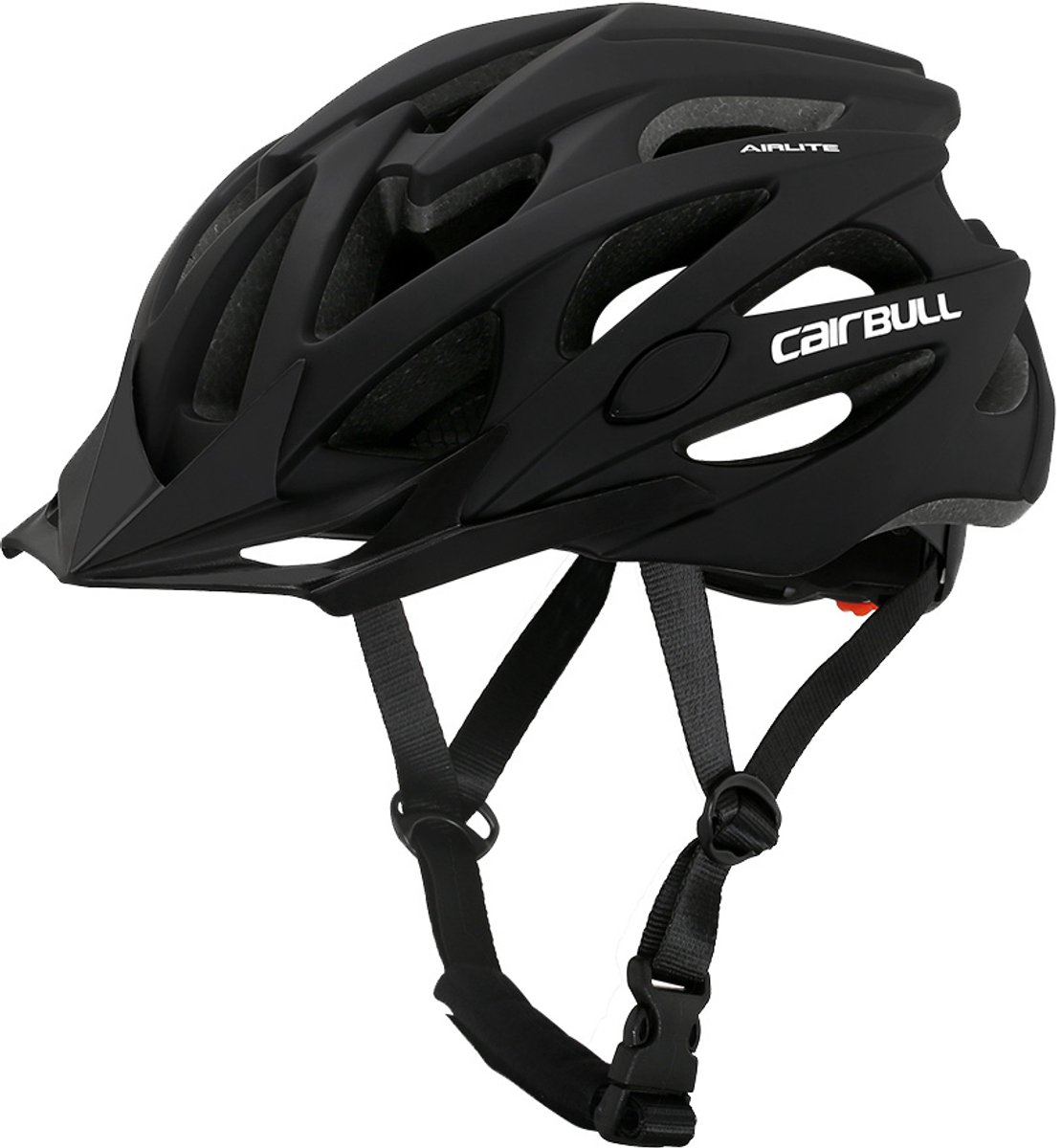 Fietshelm voor volwassenen, lichtgewicht unisex fietshelm, Airflow fietshelm - M(55-58CM)-Zwart