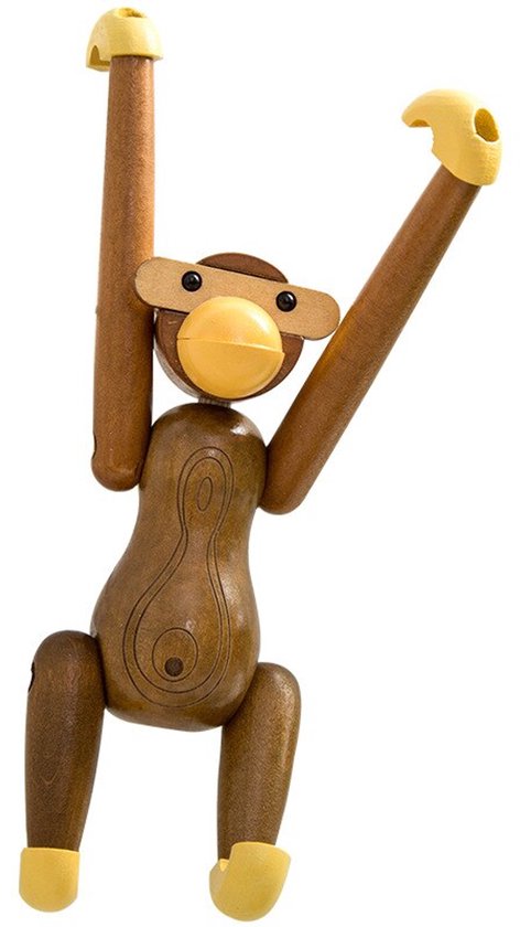 DWIH - Nordic Design: houten Aap / Monkey - Bruin - Kay Bojesen stijl