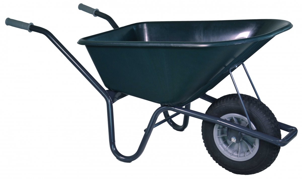 Bol.com Hummer klus tuinkruiwagen 100L gecoat groen aanbieding