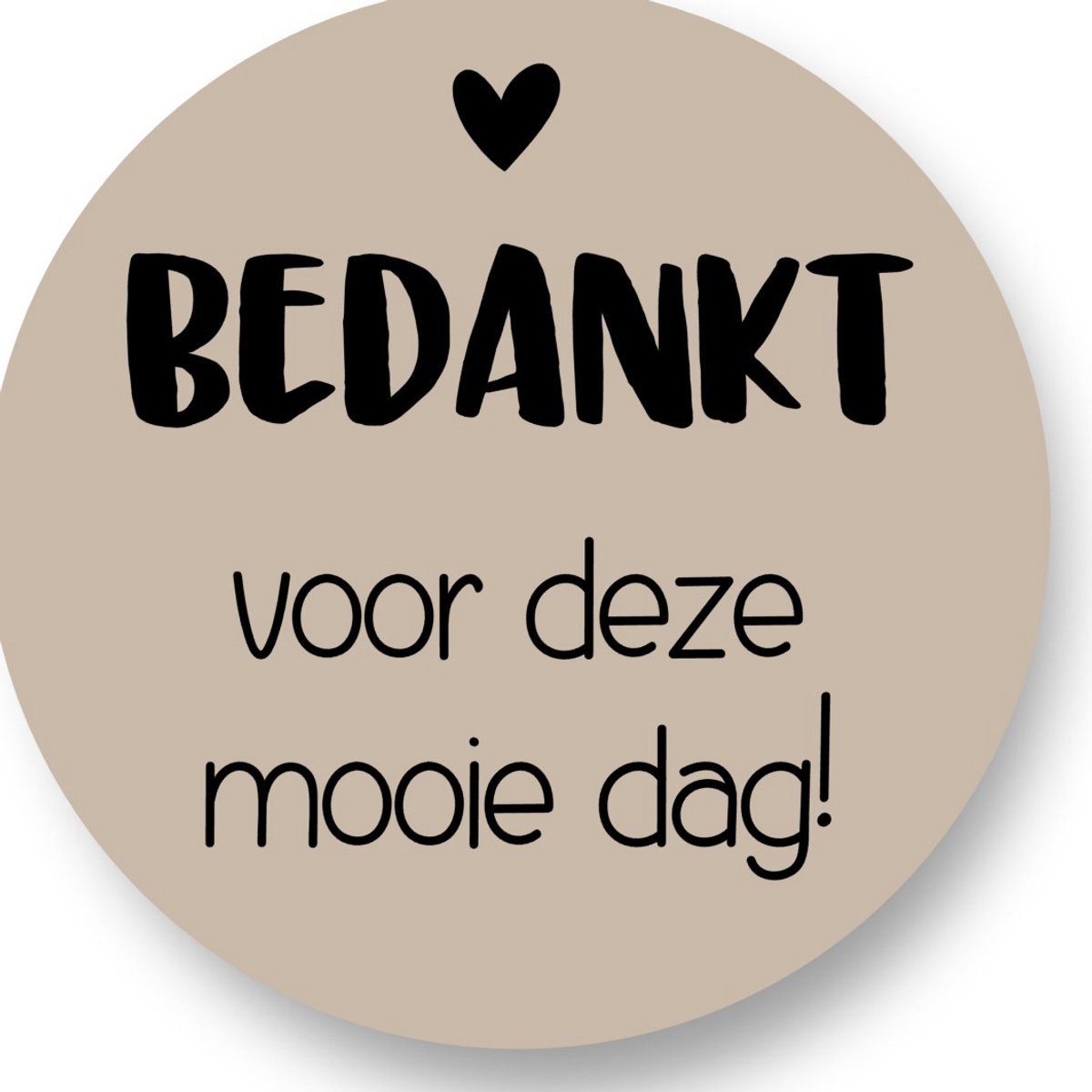 20x Stickers Bedankt deze mooie dag!