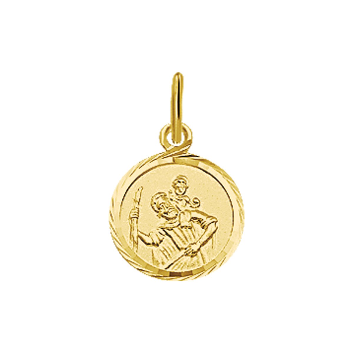 Marie Celeste hanger scapulier gediamanteerd - Goud