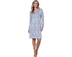 Pastunette - Blue Mirage - Nachthemd - Maat 42 - Blauw - Fleece