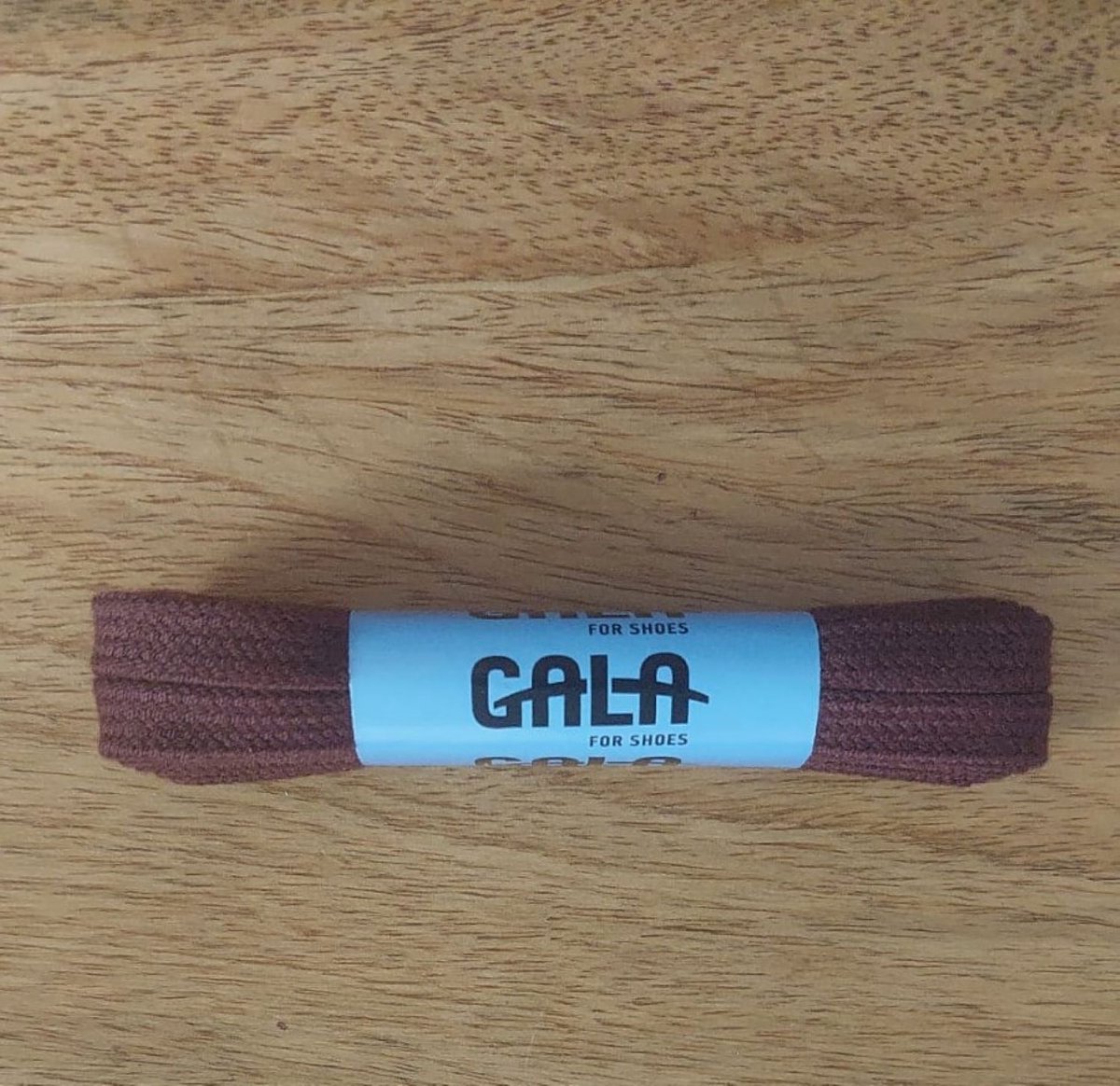 Brede platte katoenen veters 9 mm breed - Bordeaux, 120cm