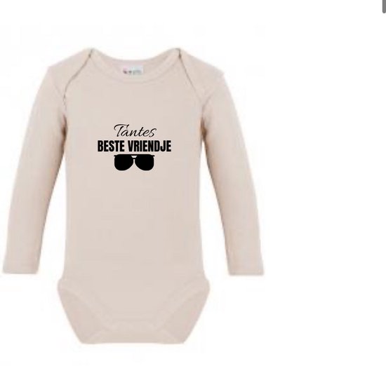 Baby romper met tekst Tantes beste vriendje aunties bestie