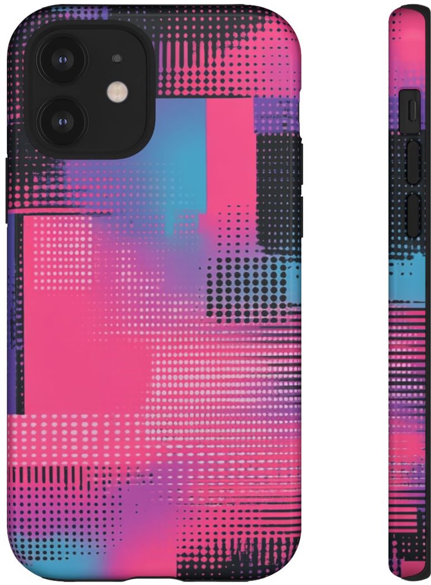 Vrolijk Abstract Geometrisch Patroon – Telefoonhoesje Geschikt voor iPhone 12