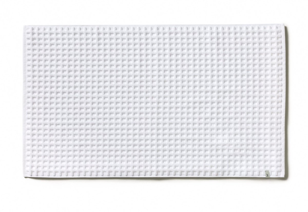 möve Piquée Badteppich 60 x 100 cm aus 100% Baumwolle, sneeuw