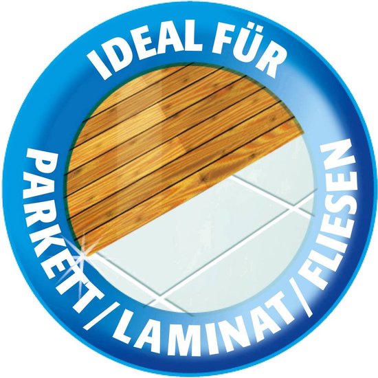 Logo Vileda : idéal pour parquet/stratifié/carrelage.