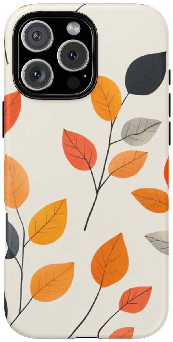 Herfstbladeren Patroon – Telefoonhoesje Geschikt voor iPhone 16 Pro Max