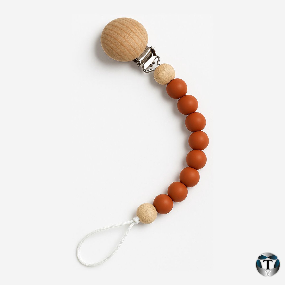 Speenkoord | Fopspeenkoord | Hulpmiddel Speen | Kralen | Rust | Silicoon | Hout | Houten Clip | Babyshower | Kraamcadeau | Jongen & Meisje | Baby | Speen | Speenketting | TheOldOmen |