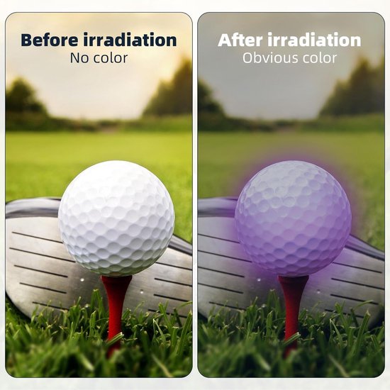 3pcs Golf Ball Highlighters - 10cm Lang - Kleurloze Luminieuze Golfballen - Schattige Golfballen Cadeau - Verlicht de Nacht Golfballen voor Mannen en Vrouwen — afbeelding 5