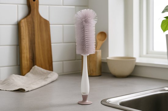 LUVION® 2-in-1 Flessenborstel Set (3 stuks) - Inclusief baby fles en speen borstel - Mauve Purple van Luvion — afbeelding 4