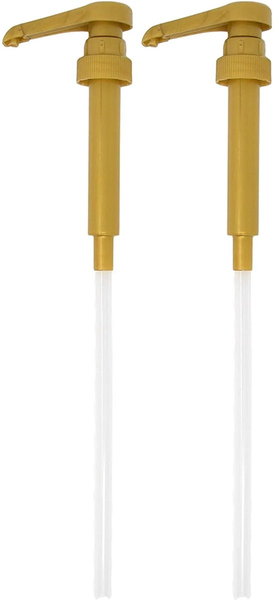 QTTVBTNA Chef Series Sirooppomp – 2 stuks Nauwkeurige vulcontrole, soepel persen en aanpasbaar aan verschillende flesgroottes