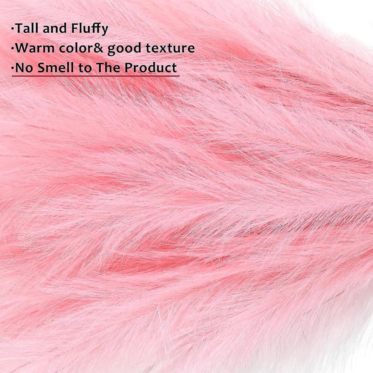 Ibenzoa® Set van 30 Stuks Roze Decoratieve Kunst Pampasgras voor Bruiloften en Interieurdecoratie