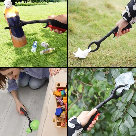 2 Stuks Garbage Gripper - Afval Pliers - Grijper voor Kinderen - 12 Inch Grijper voor Senioren - Afvalverzamel Tangen voor Tuin Recycling - Korte Afval Tangen voor Tuin en Tuinwerk van MelonBoat — afbeelding 2