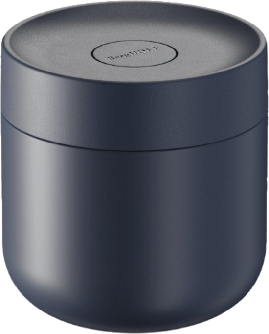 BergHOFF Home Nommie – Boîte à lunch Thermos 0 l – Boîte à lunch Thermos étanche – Garde au chaud ou au froid pendant 6 heures – Isolation à double paroi – Récipient alimentaire étanche – Acier inoxydable – Passe au lave-vaisselle – Bleu marine