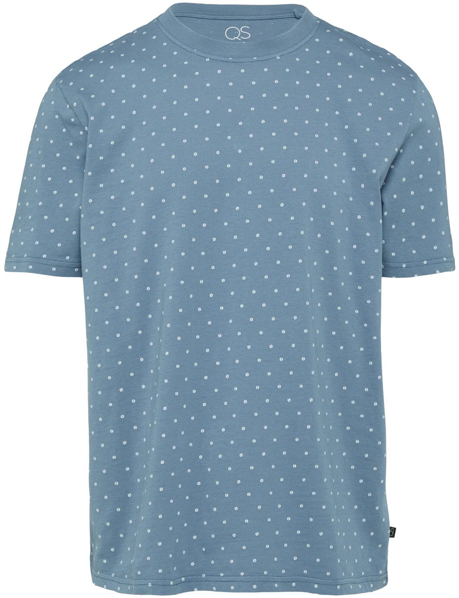 Q/S designed by - T-shirt - Maat S - Mannen - blauw - katoen