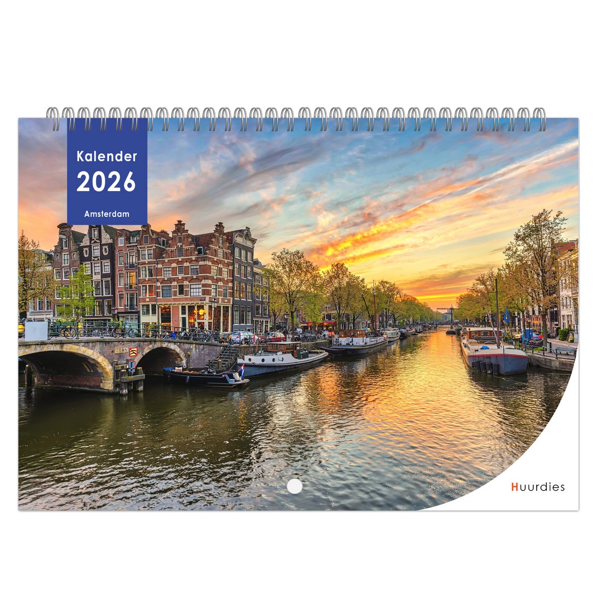 Huurdies - 2026 Kalender - Amsterdam - A4