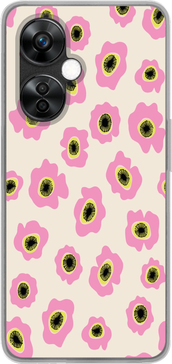 Telefoonhoesje Geschikt voor OnePlus Nord CE 3 Lite hoesje - Bloem - Patronen - Abstract - Siliconen Telefoonhoesje Telefoonhoesje - Verjaardag cadeau tiener