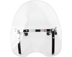 Motor Wind Deflector, Motorfiets Voorruit Rijden Accessoire Professionele Motor Windscherm 22-25 Mm Stuur Voor Vervangende Onderdelen(transparant)