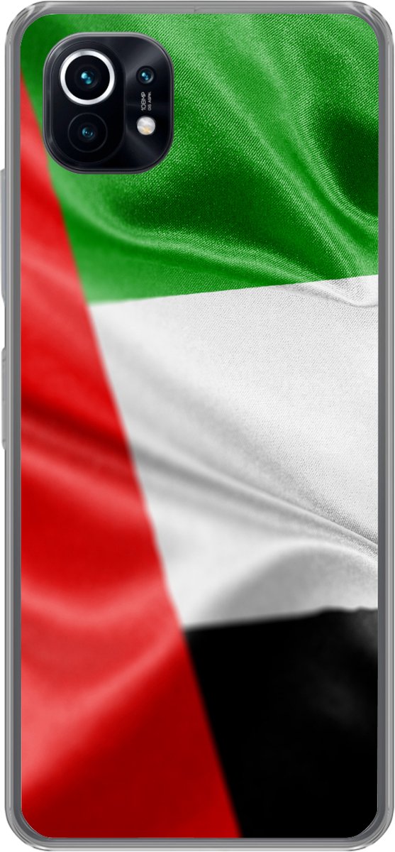 Telefoonhoesje Geschikt voor Xiaomi Mi 11 hoesje - De vlag van de Verenigde Arabische Emiraten - Siliconen Telefoonhoesje Telefoonhoesje