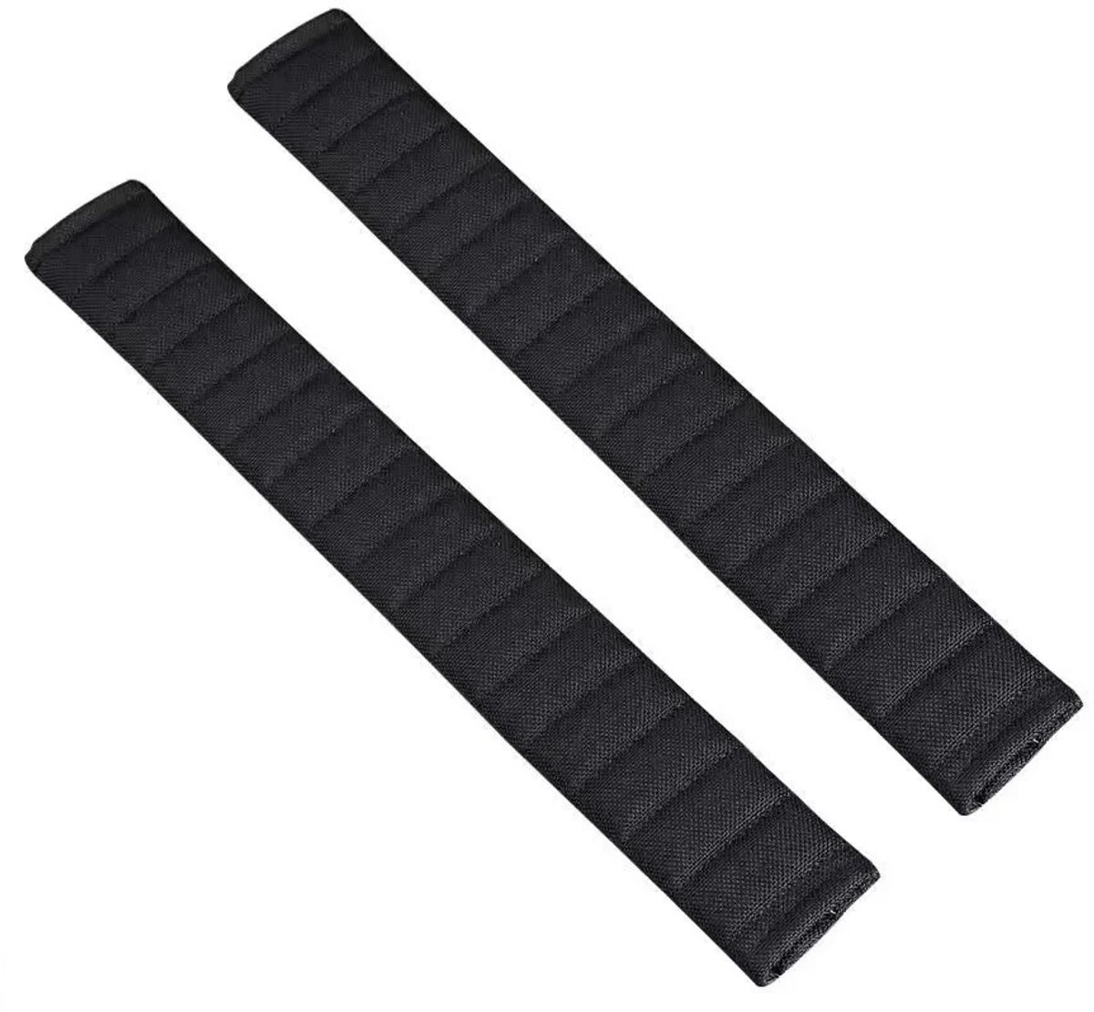 Gordelbeschermer Zwart Extra Lang 48 cm - Zachte Gordelhoezen 2 stuks - Gordelkussen - Kasey Products