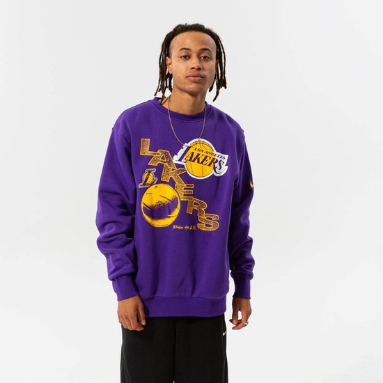 Pull LA Lakers x Nike - Unisexe - Col rond - Violet - Basketball - Édition Limited - S