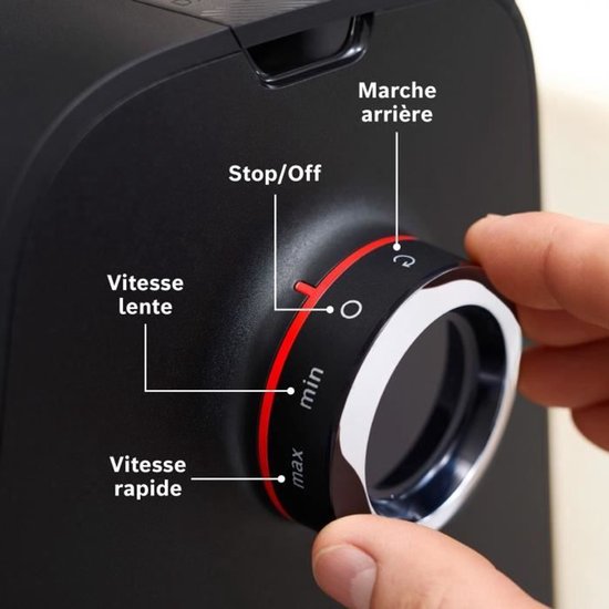BOSCH Serie 6 MFWS660B Vleesmolen - 500 W - 3 Hakborden - Zwart — afbeelding 5