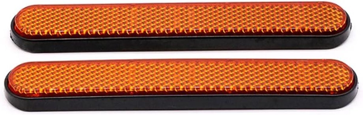 Allecto Plus - Motorfiets Voorvork Reflectoren - Set van 2 - Geel - Voor Harley Sportster - 2004-2018