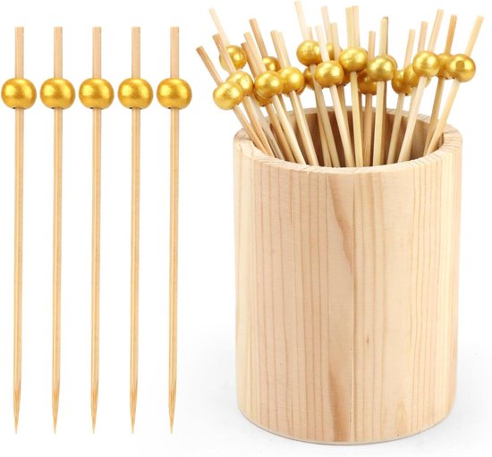 100 stuks cocktailspiesen, vingerfood, houten spiesen, fingerfood